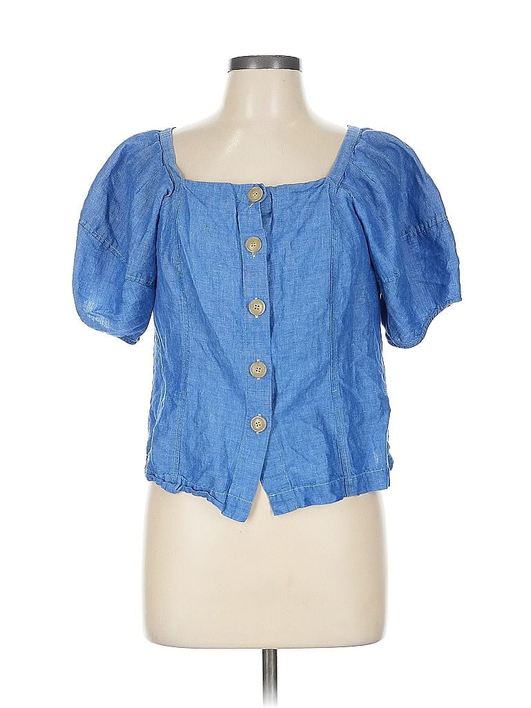 Click to view more detailed imagery on our partner's website Pre-owned Ann Taylor Short Sleeve T-shirt In Blue