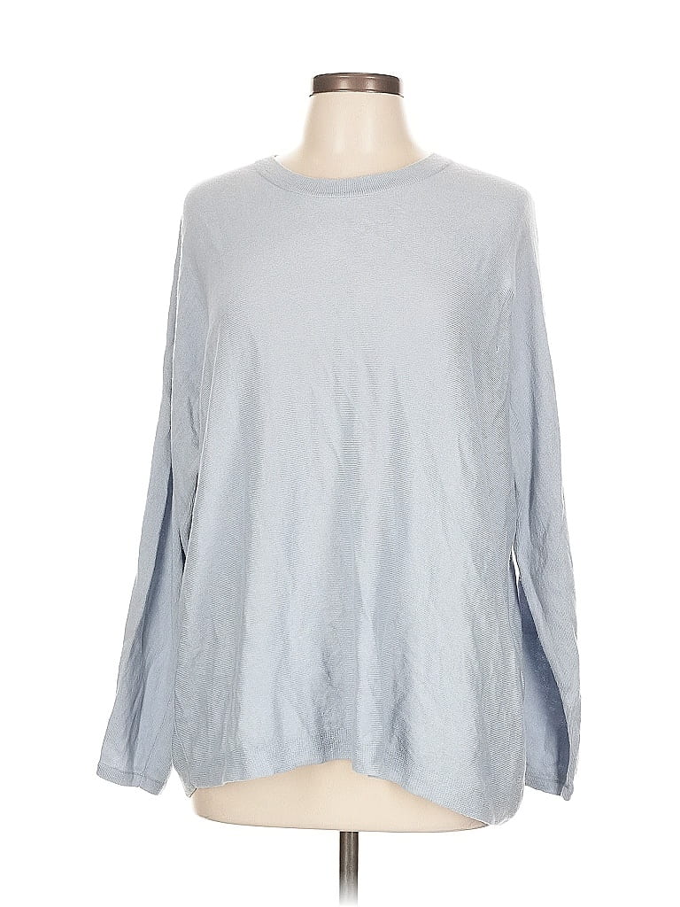 Pre-owned Eileen Fisher Pullover Sweater In Blue
