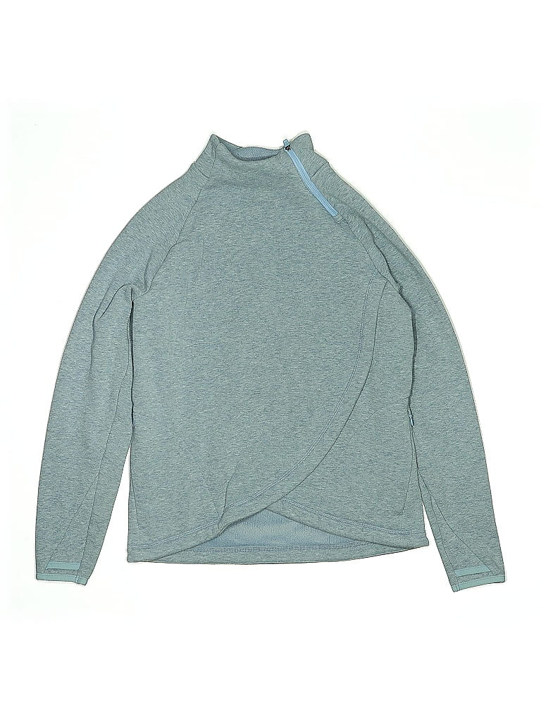 Click to view more detailed imagery on our partner's website Pre-owned Athleta Girl Kids' Turtleneck Sweater In Blue