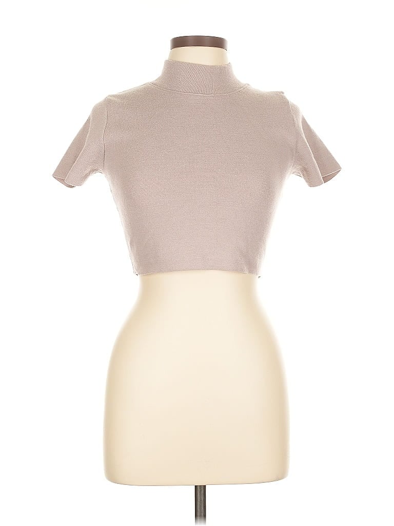 Pre-owned Zara Turtleneck Sweater In Brown