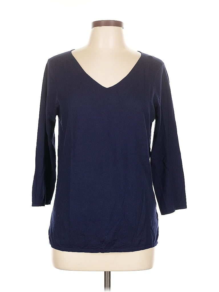 Pre-owned J. Mclaughlin Pullover Sweater In Blue