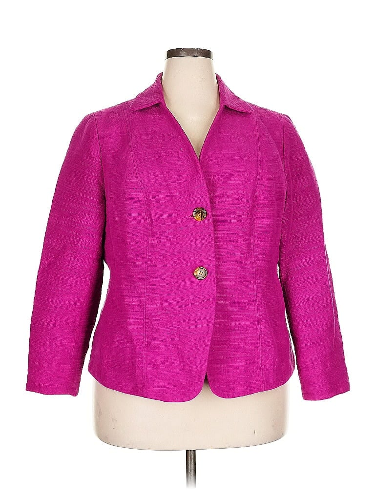 Pre-owned Evan Picone Blazer Jacket In Pink