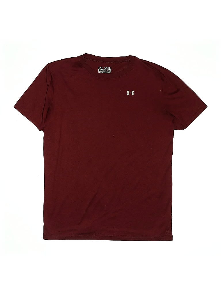 Pre-owned Under Armour Kids' Active T-shirt In Burgundy