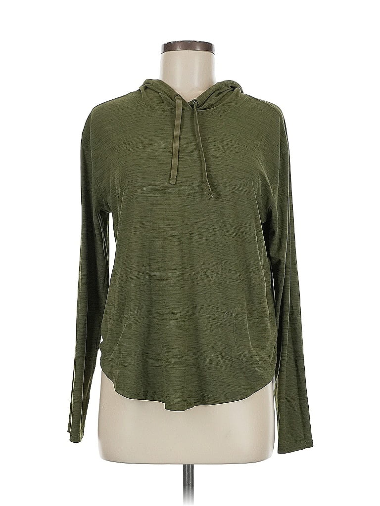 Pre-owned Active By Old Navy Pullover Hoodie In Green