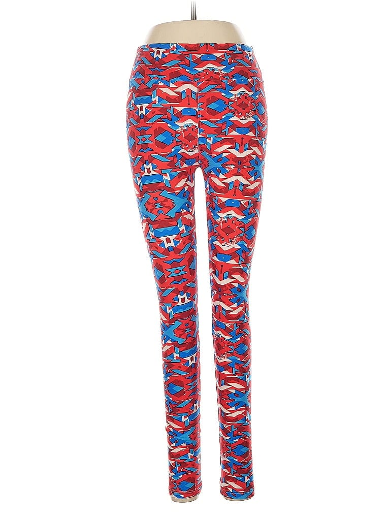 Pre-owned Lularoe Leggings In Red