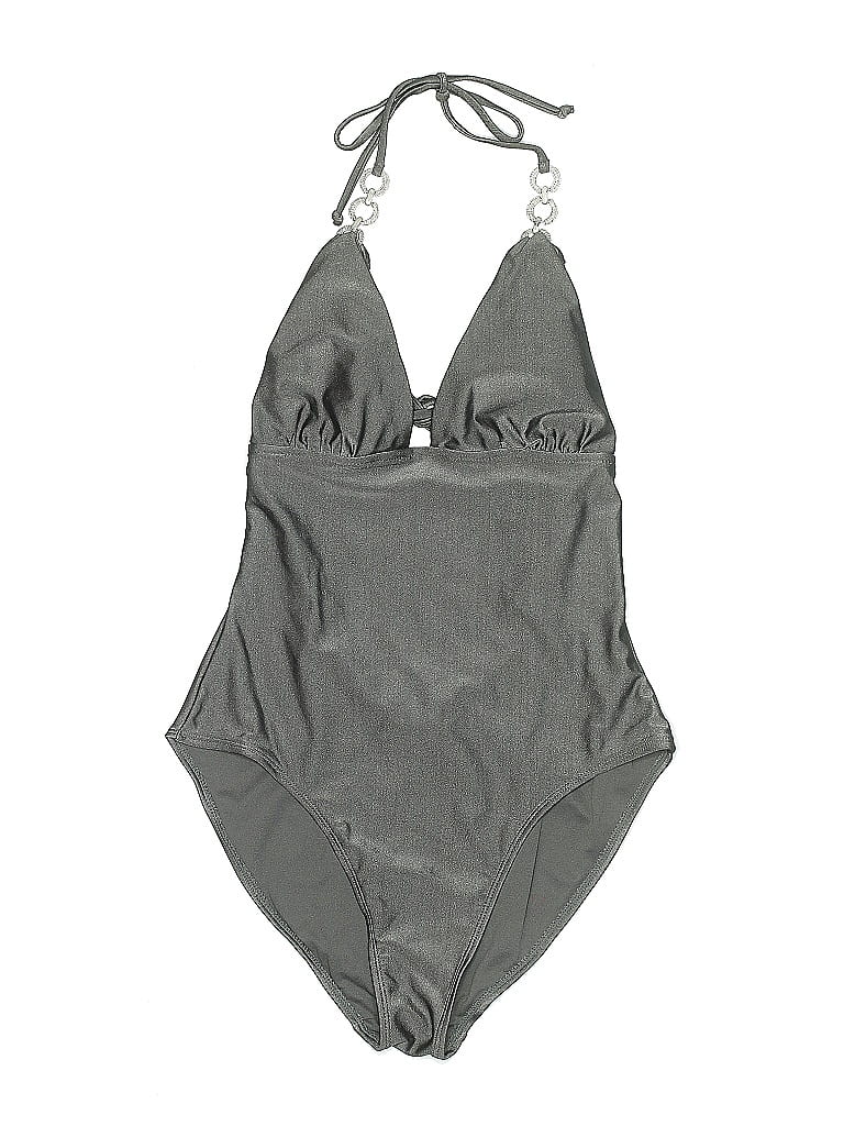 Pre-owned Old Navy One Piece Swimsuit In Gray