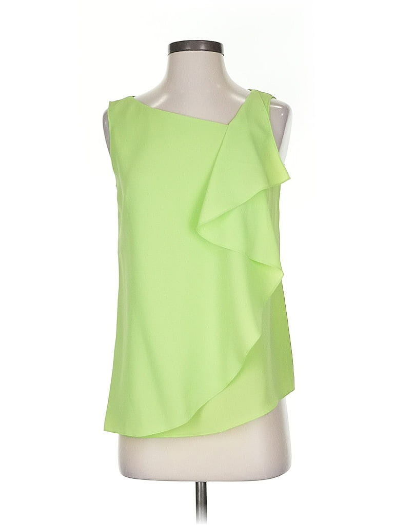 Pre-owned T Tahari Sleeveless Blouse In Green