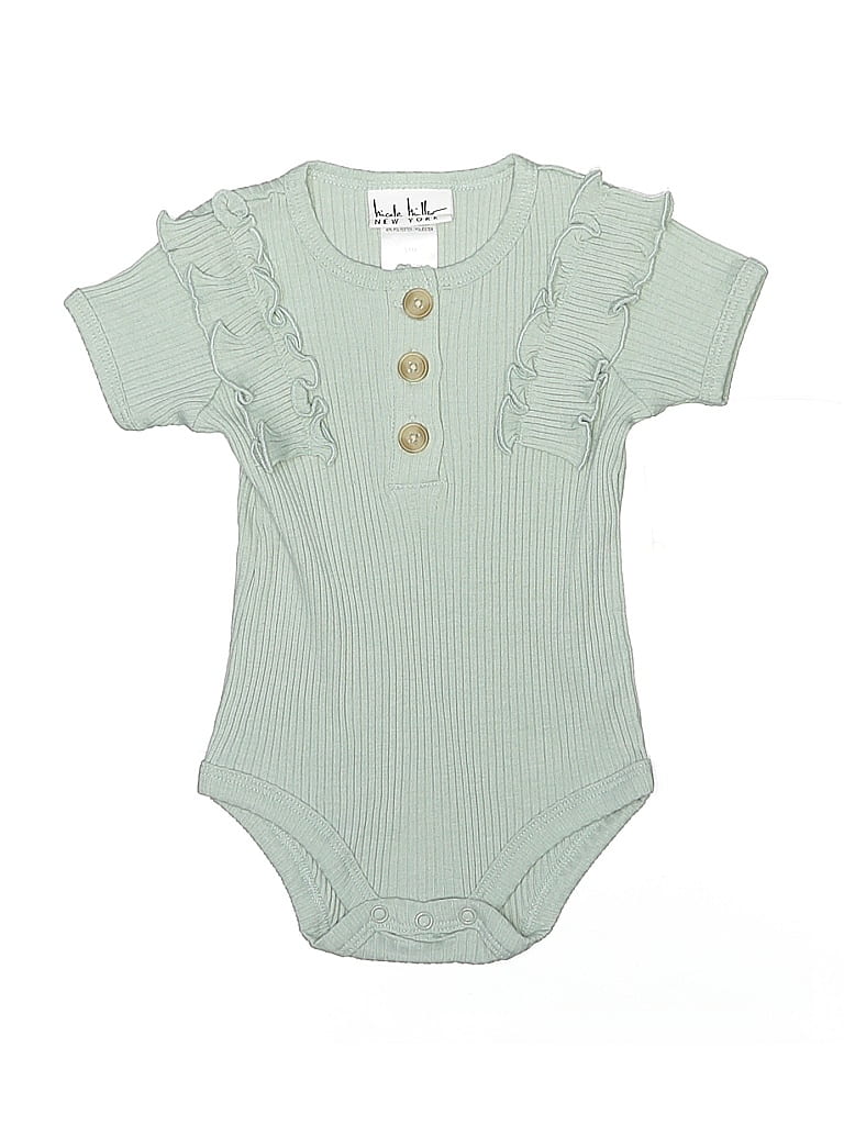 Click to view more detailed imagery on our partner's website Pre-owned Nicole Miller Babies' Short Sleeve Onesie In Green