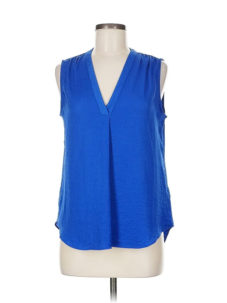 Pre-owned Vince Camuto Sleeveless Blouse In Blue