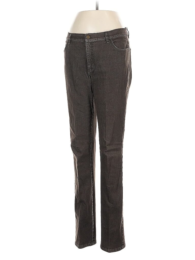 Pre-owned Lafayette 148 Jeans In Gray