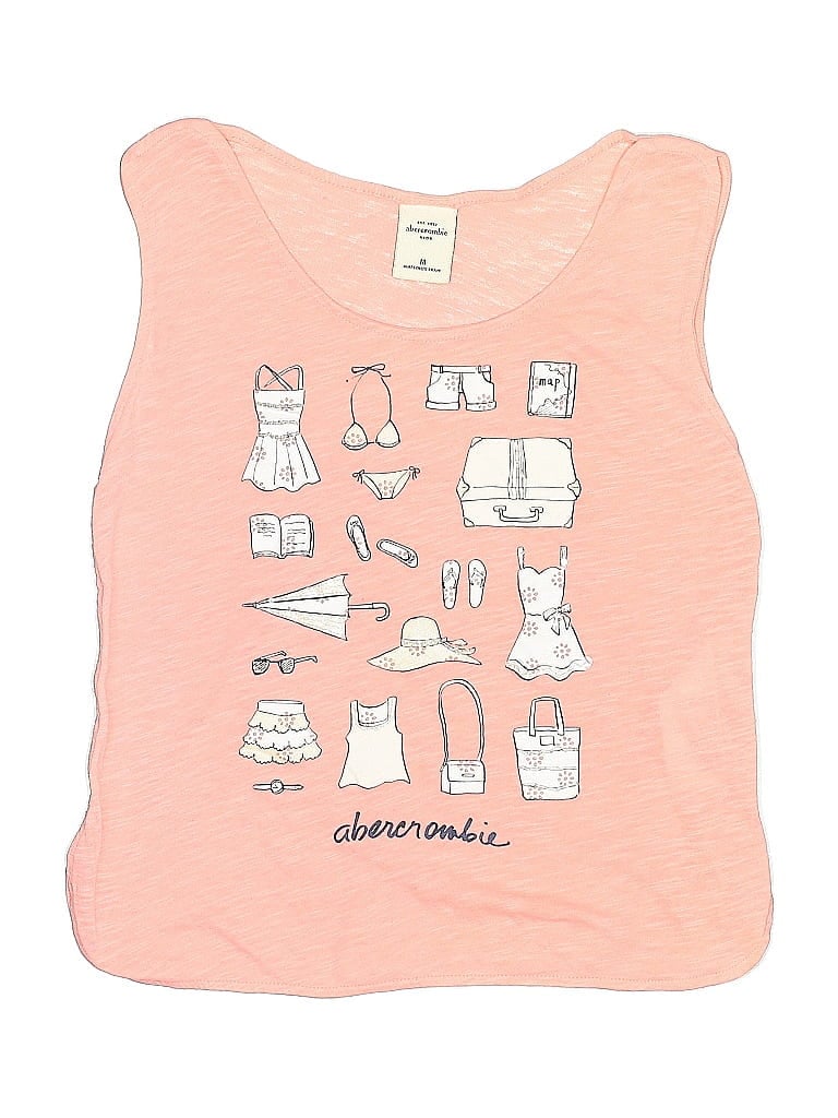 Pre-owned Abercrombie Kids' Sleeveless T-shirt In Pink