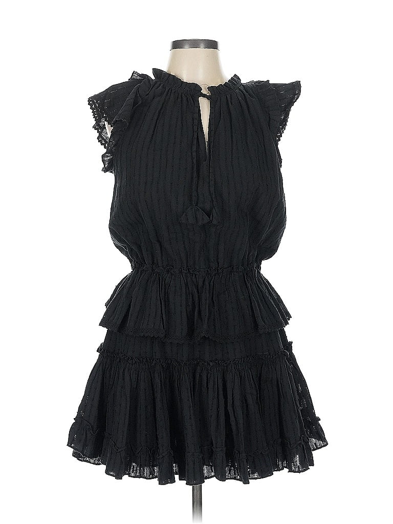 Pre-owned Misa Casual Dress In Black