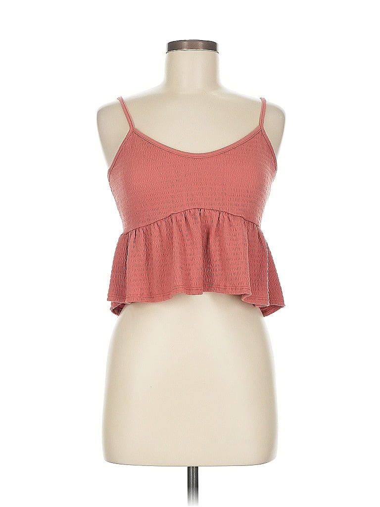 Pre-owned Lulus Tank Top Pink Strapless Neckline Tops