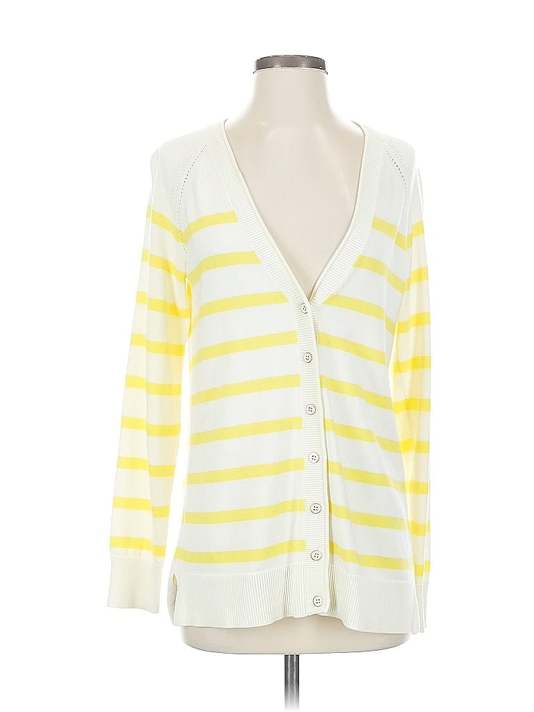 Pre-owned Talbots Cardigan Sweater In Yellow