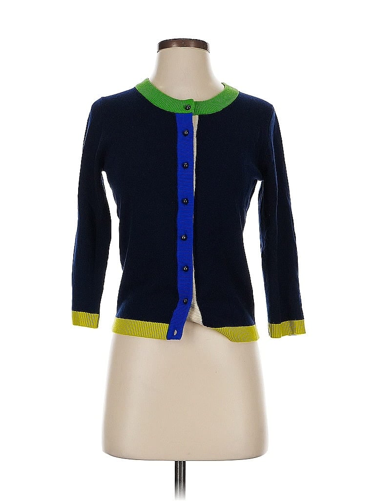 Pre-owned Kate Spade New York Wool Cardigan Sweater In Blue
