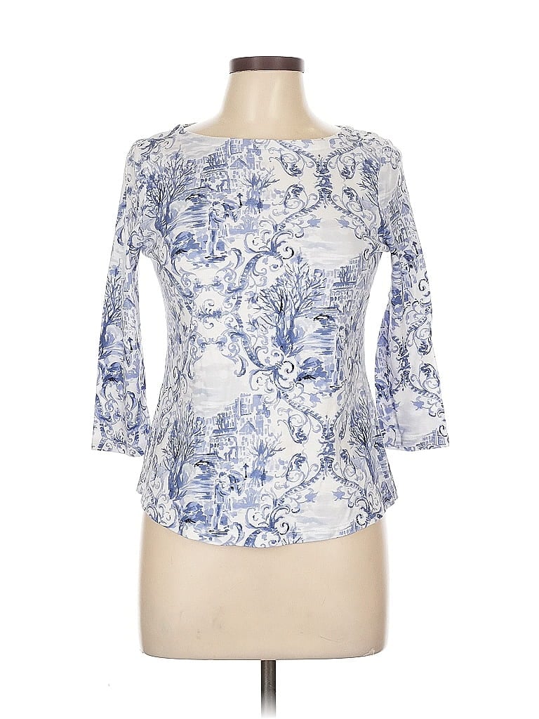 Pre-owned Charter Club 3/4 Sleeve T-shirt In Purple