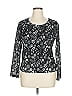 Jones New York 100% Polyester Black Long Sleeve Top Size XL - photo 1