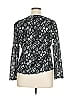 Jones New York 100% Polyester Black Long Sleeve Top Size XL - photo 2