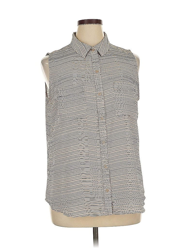 Pre-owned Apt. 9 Sleeveless Blouse In Gray
