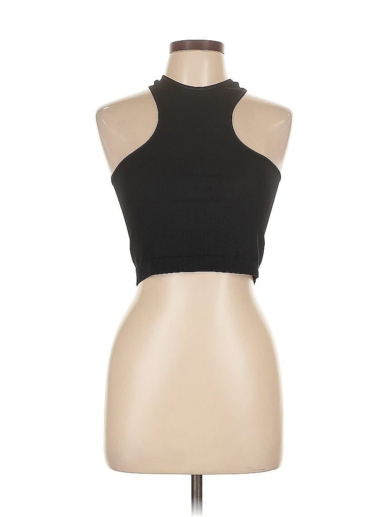 Pre-owned Wild Fable Tank Top Black Halter Neckline Tops