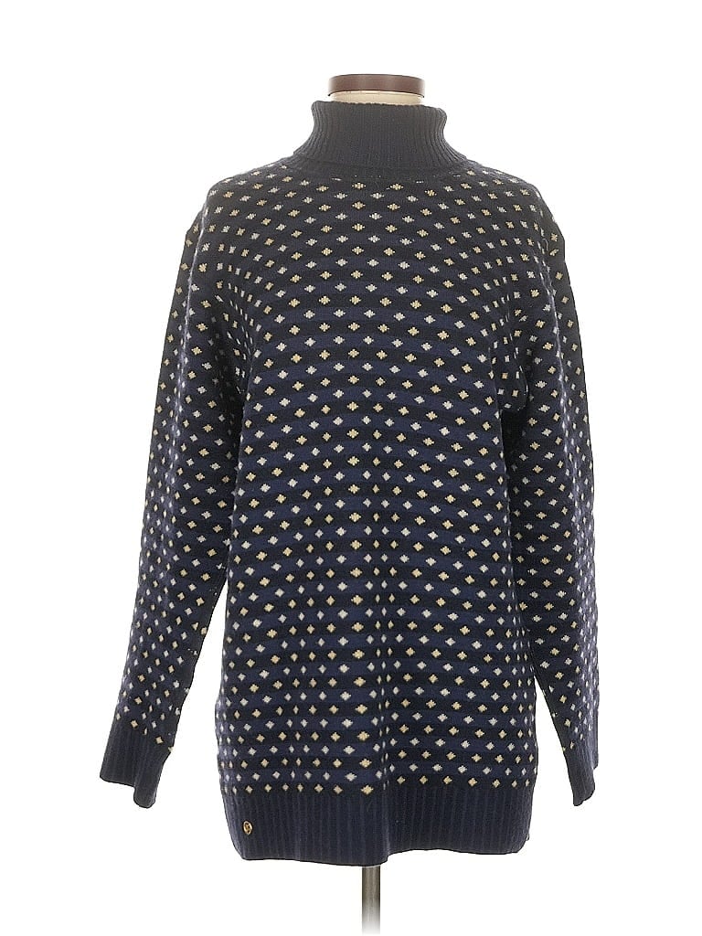 Pre-owned Bogner Wool Pullover Sweater In Blue