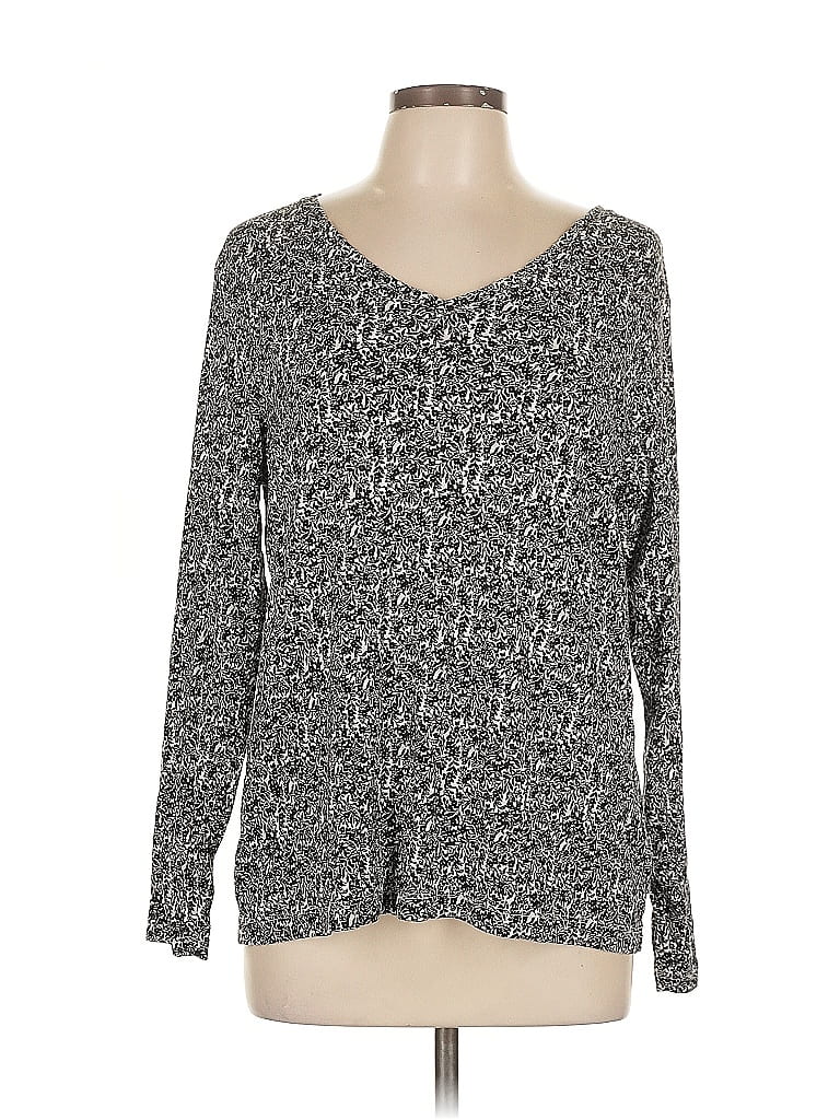 Pre-owned Croft & Barrow Long Sleeve T-shirt In Gray