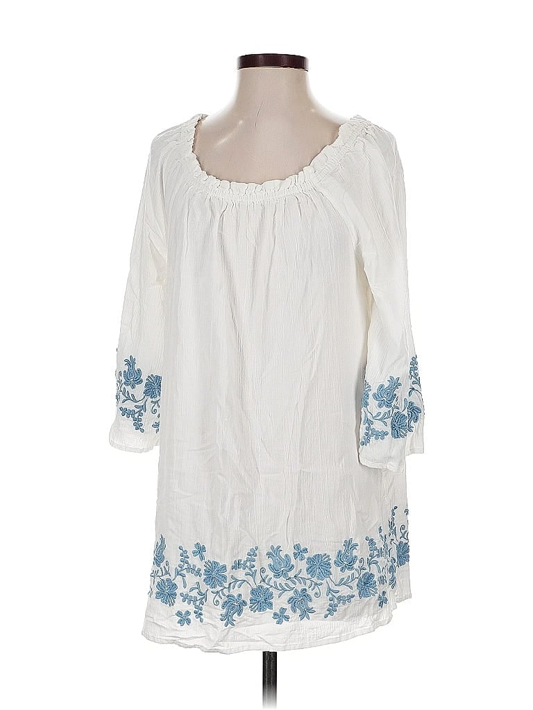 Click to view more detailed imagery on our partner's website Pre-owned Jjill Casual Dress In White