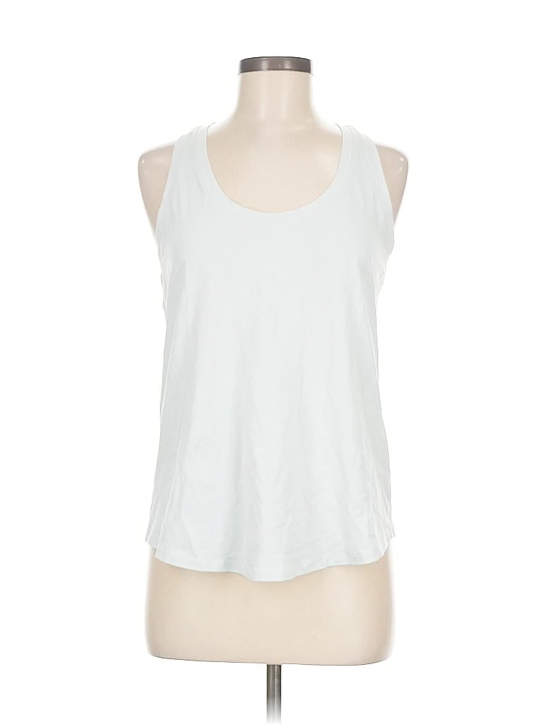 Pre-owned Lululemon Athletica Sleeveless T-shirt In White