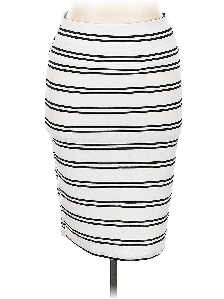 Pre-owned Lularoe Casual Skirt In White