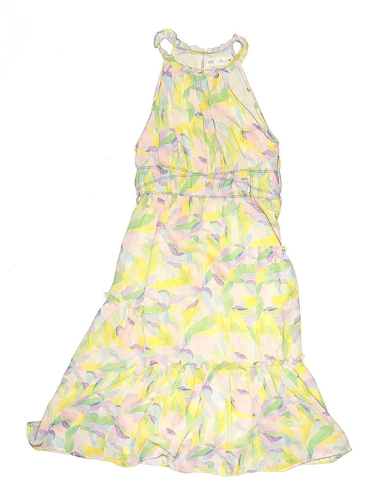Pre-owned Zara Kids' Dress In Yellow