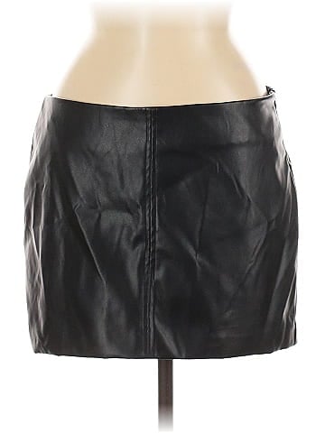 Superdown Faux Leather Skirt (view 1)