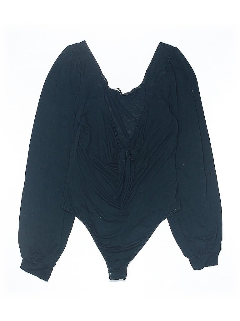 Pre-owned Lulus Long Sleeve Blouse In Black