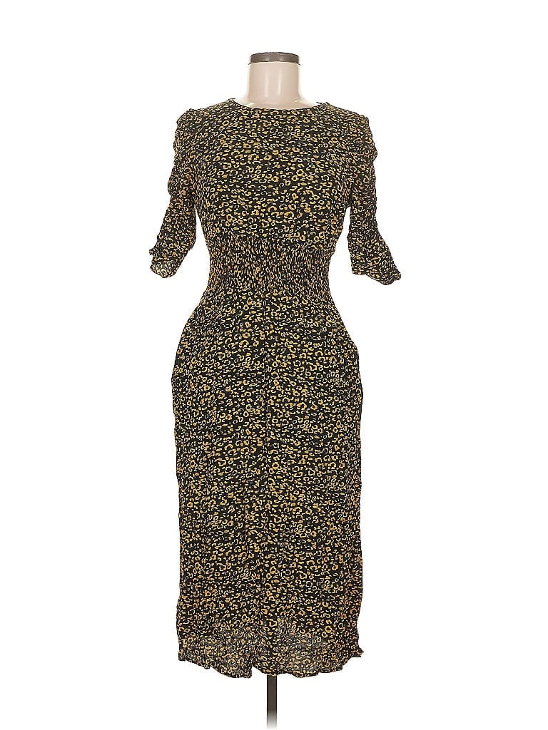 Pre-owned M&s Collection Cocktail Dress In Gold