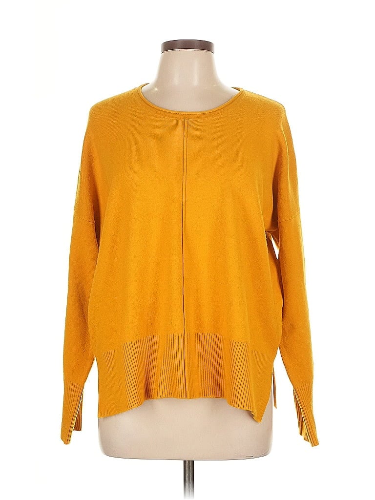 Pre-owned French Connection Pullover Sweater In Yellow