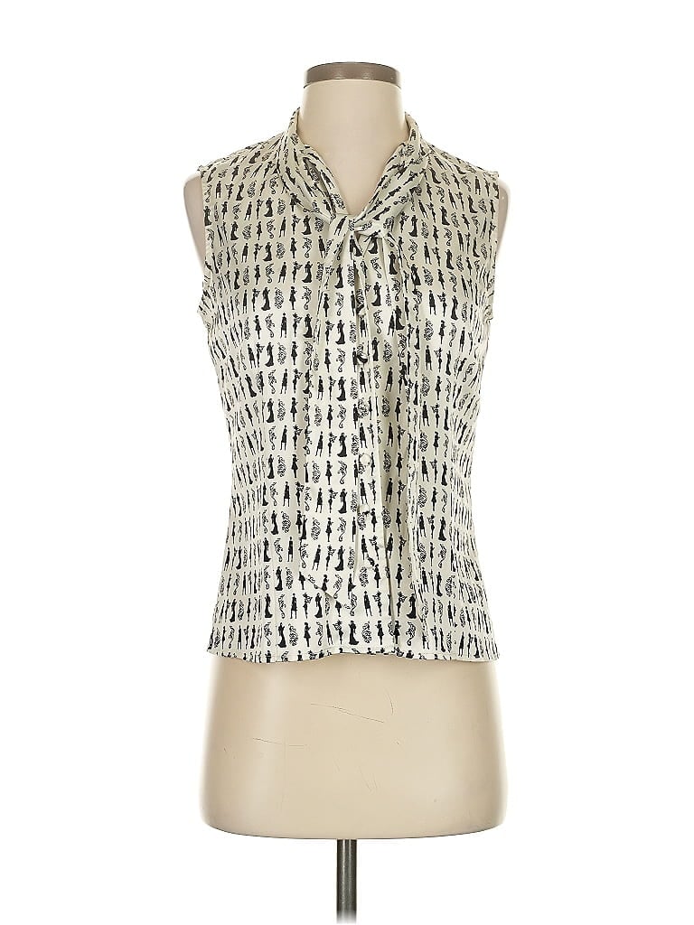 Click to view more detailed imagery on our partner's website Pre-owned Tahari By Asl Sleeveless Blouse In White
