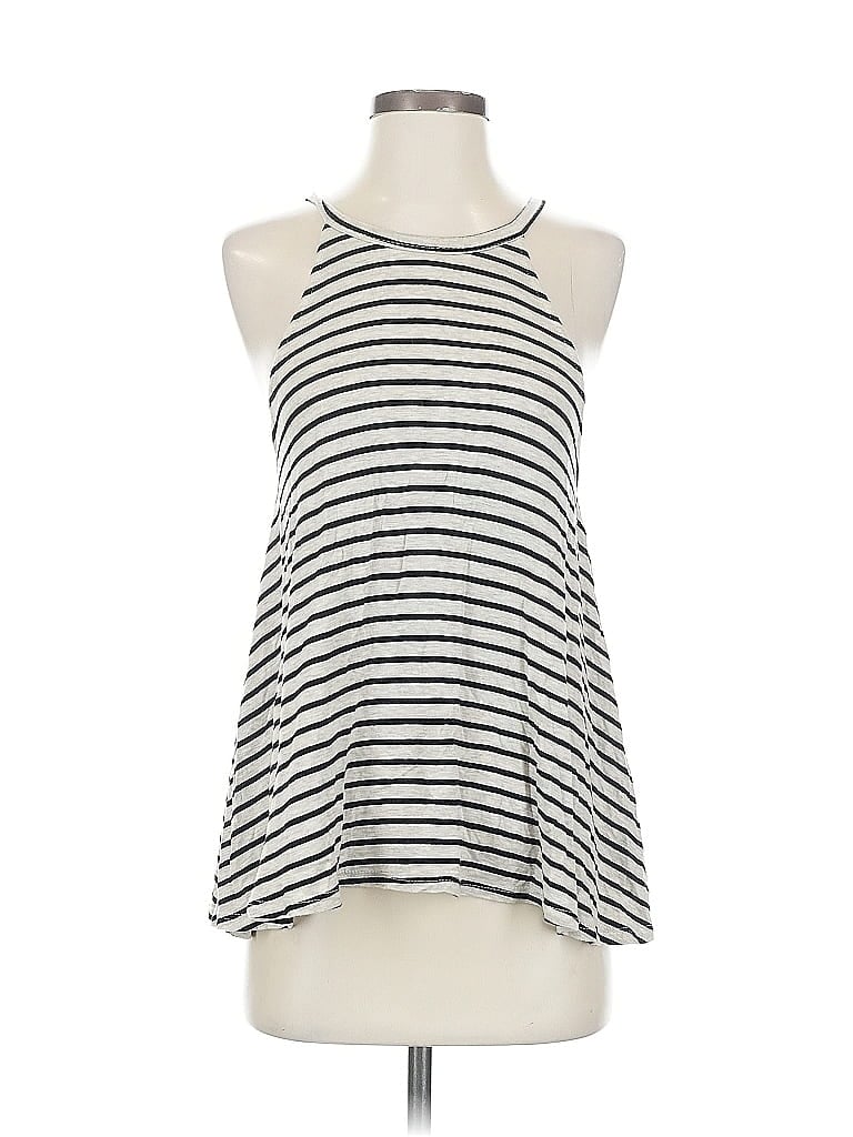 Pre-owned Altar'd State Tank Top Ivory Halter Neckline Tops In White