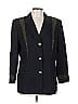 Escada by Margaretha Ley Black Blue Blazer Size EU 42 / US 12 - photo 1