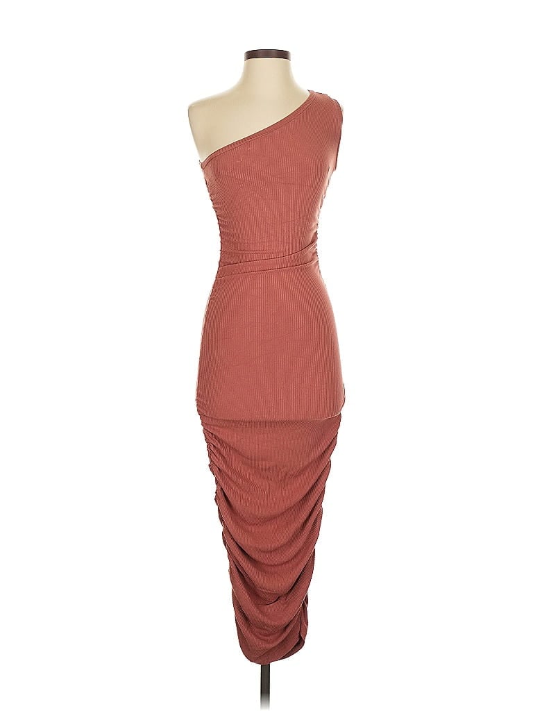 Pre-owned Mable Cocktail Dress In Brown