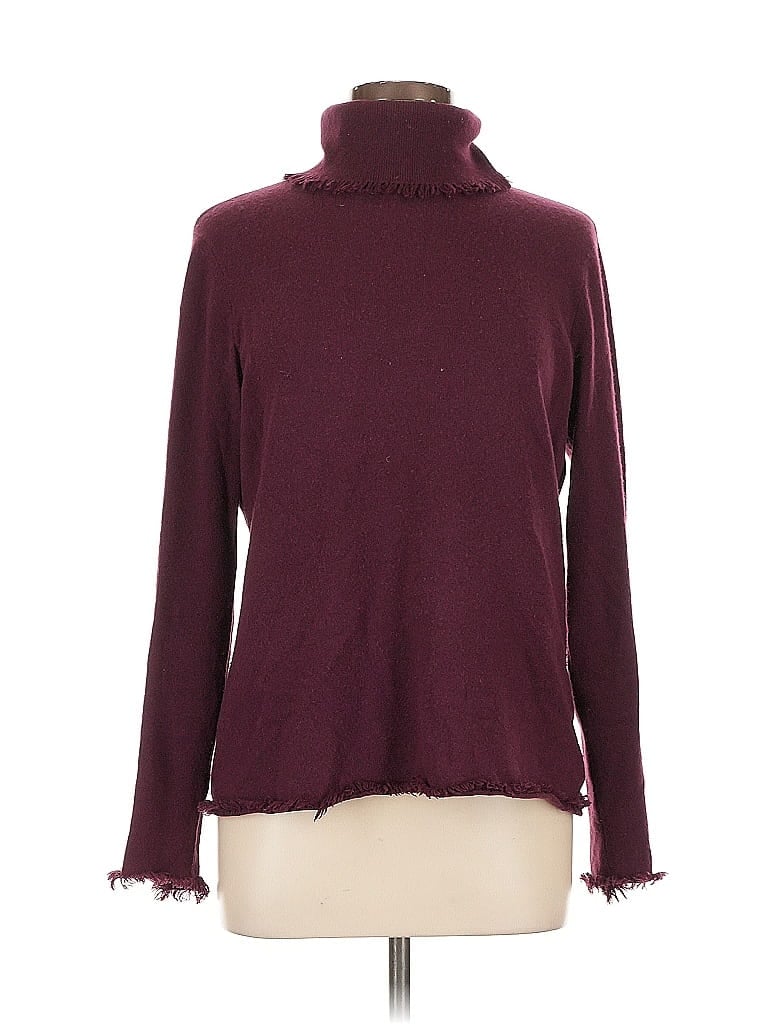 Click to view more detailed imagery on our partner's website Pre-owned Magaschoni Turtleneck Sweater In Burgundy