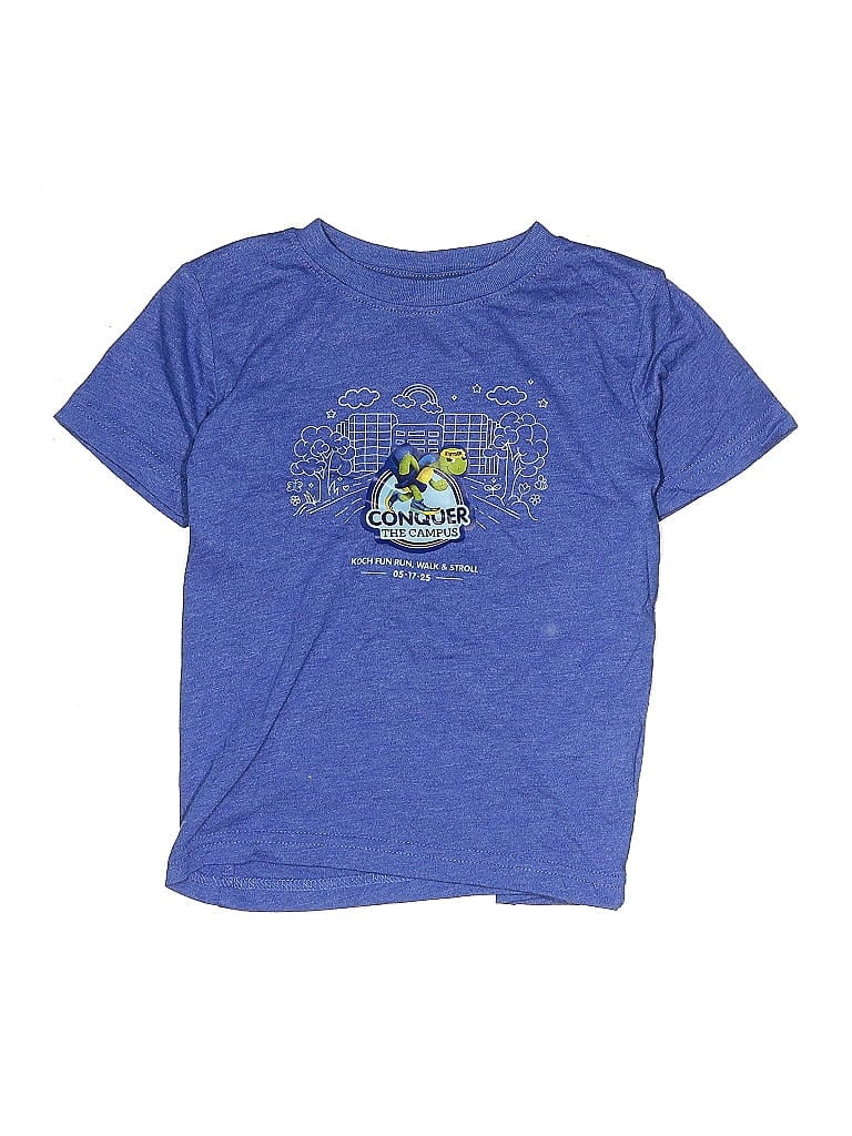 Pre-owned Rabbit Skins Kids' Short Sleeve T-shirt In Blue