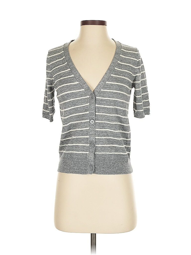Pre-owned Talbots Cardigan Sweater In Gray