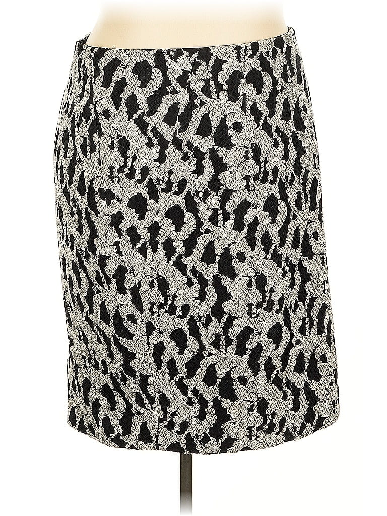 Pre-owned Lane Bryant Formal Skirt In Silver