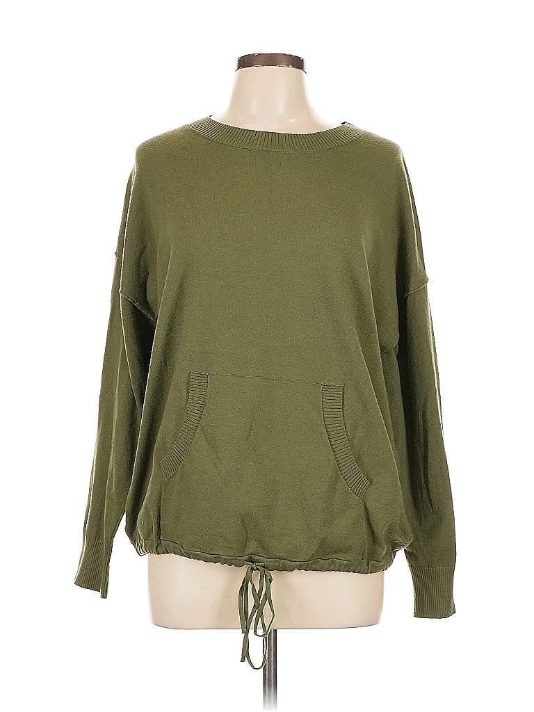 Pre-owned Max Studio Pullover Sweater In Green