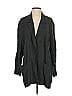 Doncaster Collection 100% Silk Gray Black Silk Blazer Size S - photo 1