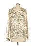 decker 100% Polyester Ivory Long Sleeve Blouse Size S - photo 1