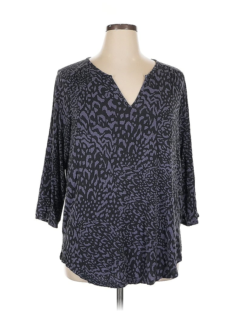 Click to view more detailed imagery on our partner's website Pre-owned Nydj 3/4 Sleeve T-shirt In Gray