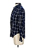 Gap Checkered-gingham Blue Long Sleeve Button-Down Shirt Size S - photo 5