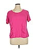 Curves Pink Active T-Shirt Size 1X - photo 1