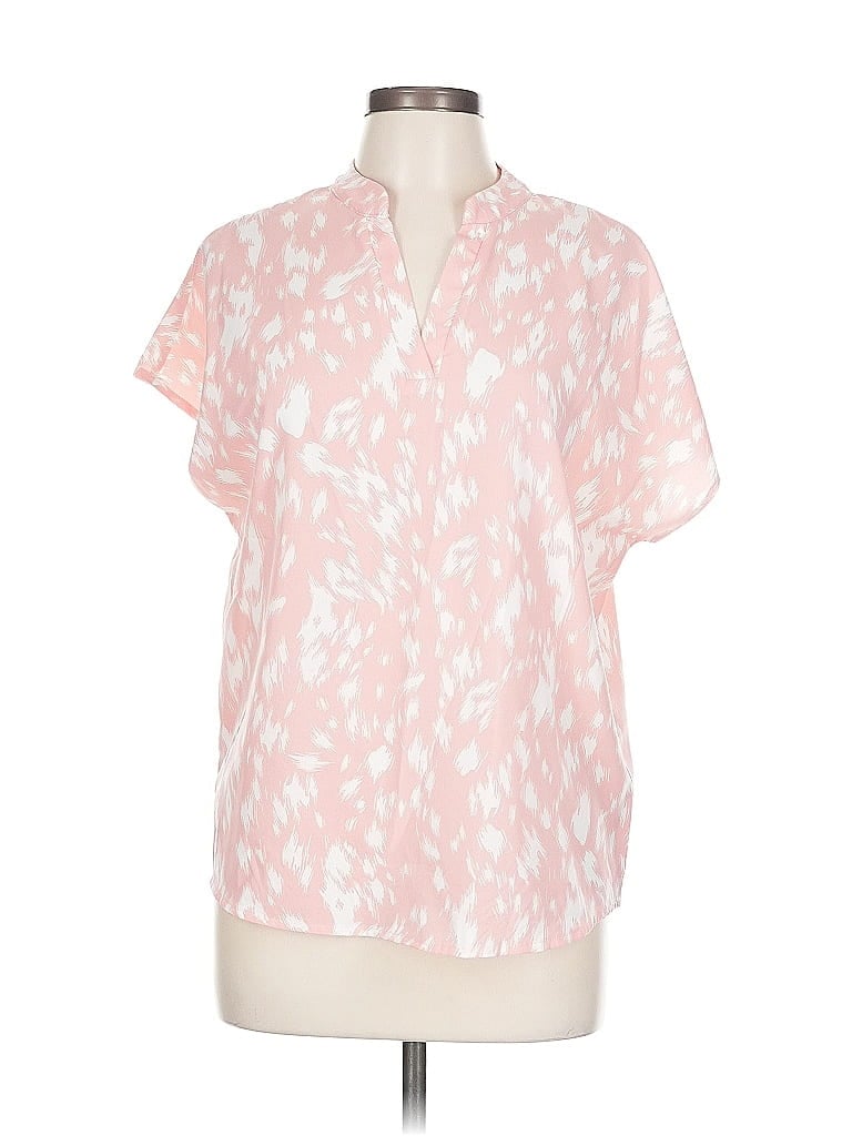 Pre-owned Shein Short Sleeve Blouse In Pink
