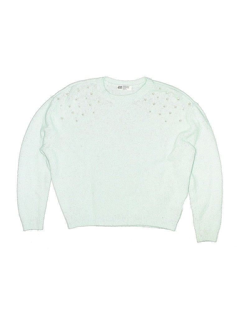 Pre-owned H&m Kids' Pullover Sweater In Green